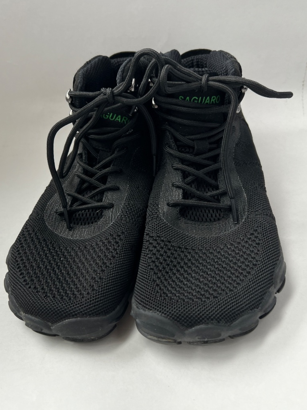 Saguaro Barefoot High Top Shoes Sneakers Size 40 Black Lace Up Womans 9.5